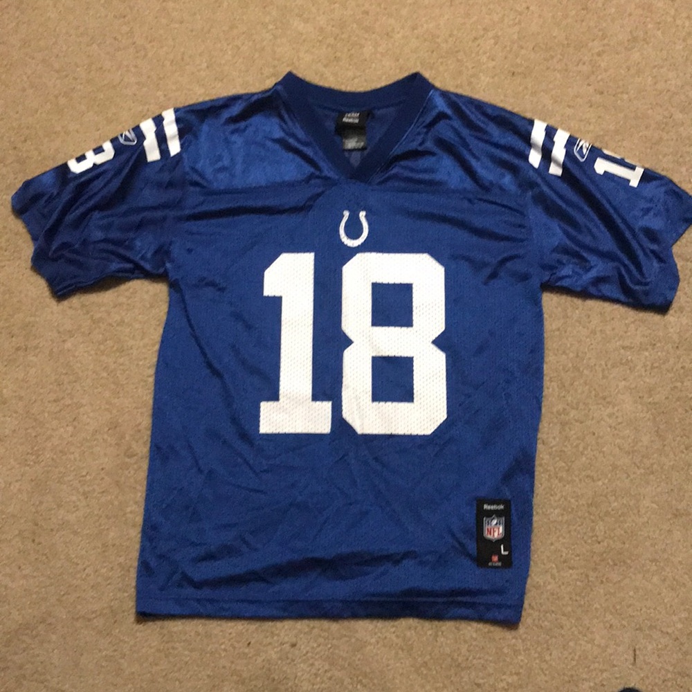 Reebok team apparel Peyton Manning colts jersey